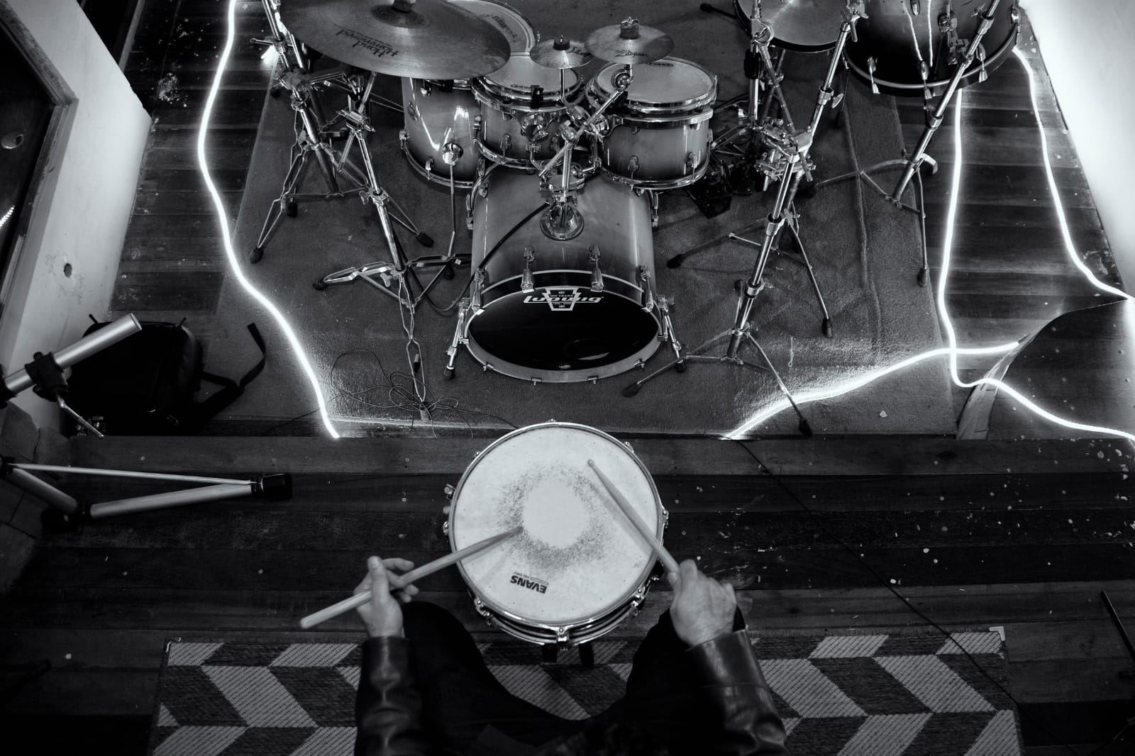 Rhandu Lopez na bateria