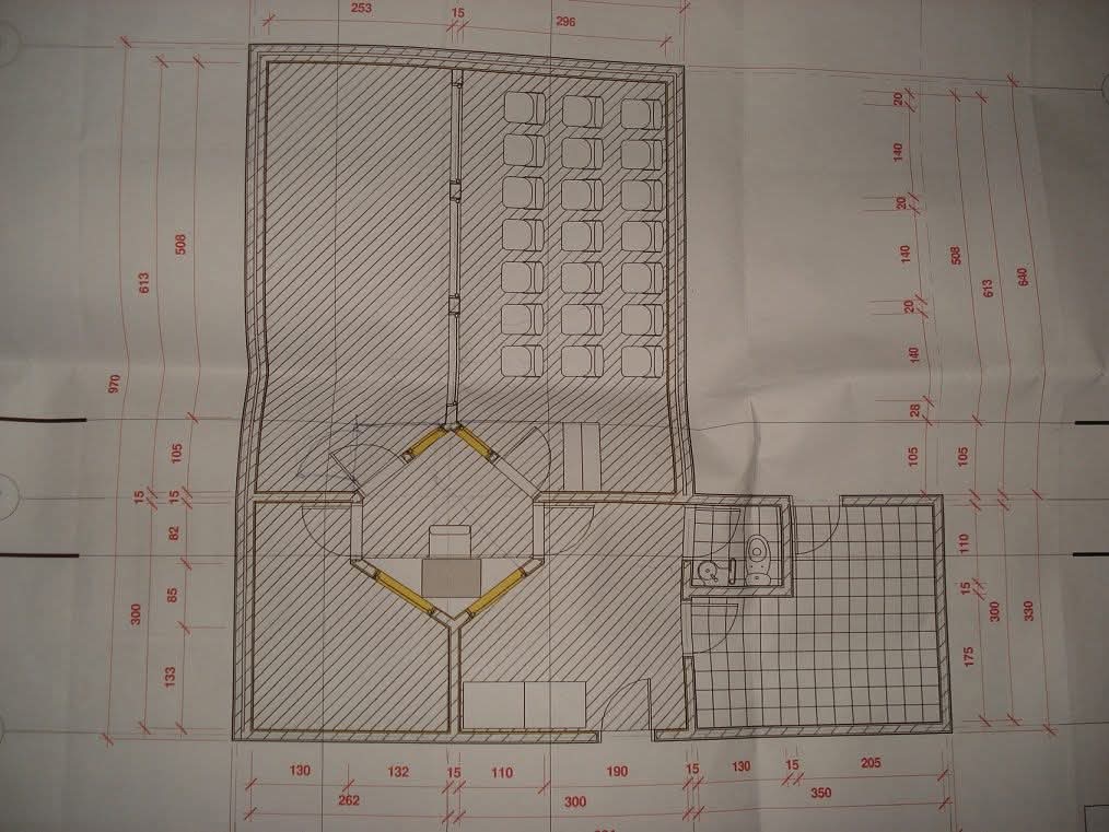 Construção do estúdio — etapa 1